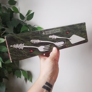 International Silver Company Vintage Christmas Serving Set